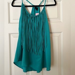 Torrid Teal Fringe Tank